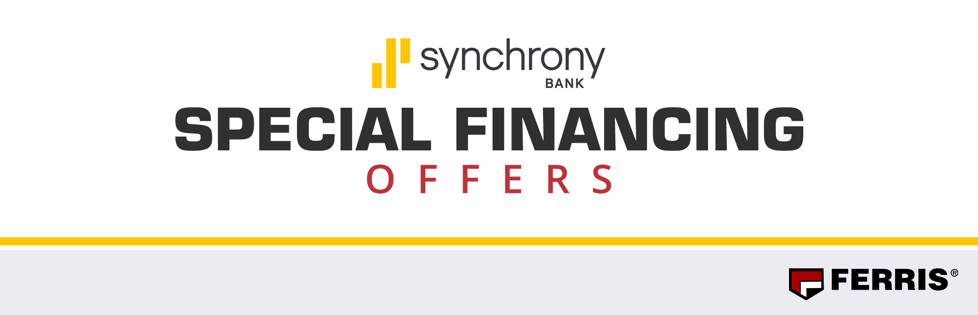 Ferris: Synchrony Bank Special Financing Offers
